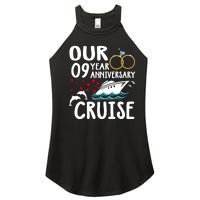 Our 9 Year Anniversary Cruise Trip Wedding Marriage Couple Women's Perfect Tri Rocker Tank