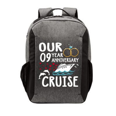 Our 9 Year Anniversary Cruise Trip Wedding Marriage Couple Vector Backpack