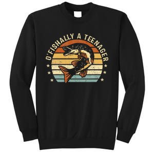 OFishally Anager 13th Birthday Fishing Fisherman Gifts Sweatshirt