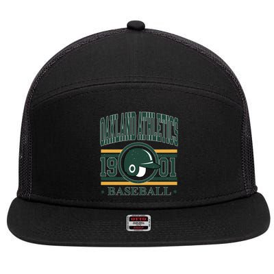 Oakland Athletic 1901 Baseball Team Supporter 7 Panel Mesh Trucker Snapback Hat