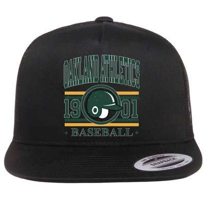 Oakland Athletic 1901 Baseball Team Supporter Flat Bill Trucker Hat