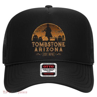 Ombstone Arizona Az Wild West Gunfighter High Crown Mesh Back Trucker Hat
