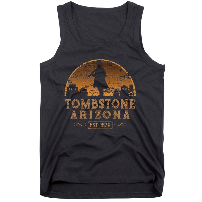 Ombstone Arizona Az Wild West Gunfighter Tank Top