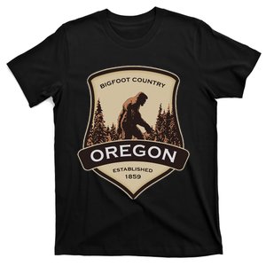 Oregon And A Bigfoot Or A Sasquatch T-Shirt