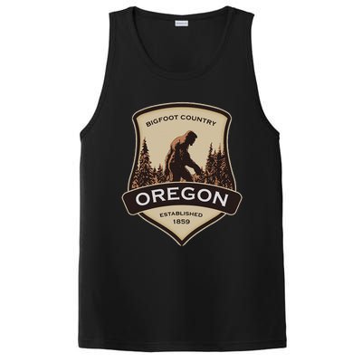 Oregon And A Bigfoot Or A Sasquatch PosiCharge Competitor Tank