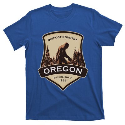 Oregon And A Bigfoot Or A Sasquatch T-Shirt