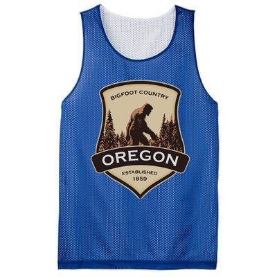 Oregon And A Bigfoot Or A Sasquatch Mesh Reversible Basketball Jersey Tank