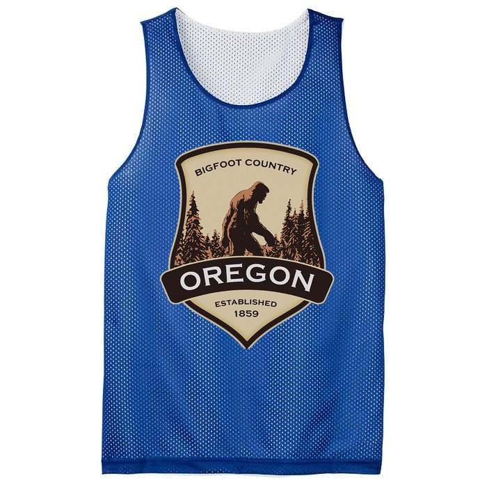 Oregon And A Bigfoot Or A Sasquatch Mesh Reversible Basketball Jersey Tank