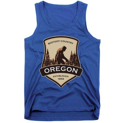 Oregon And A Bigfoot Or A Sasquatch Tank Top