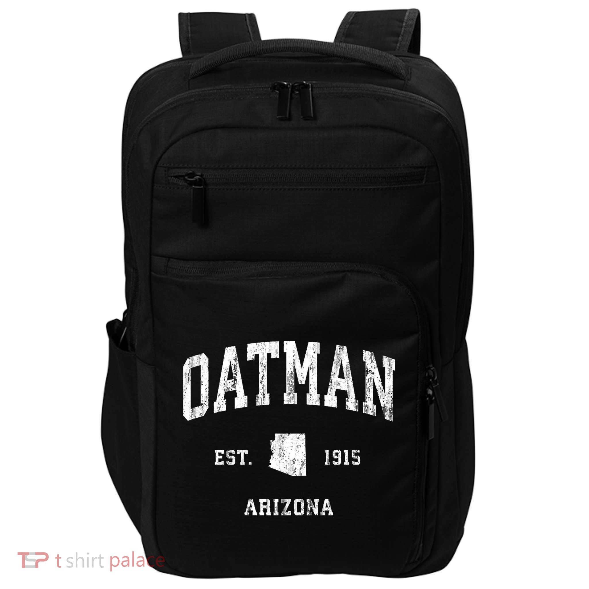 Oatman Arizona Az Vintage Athletic Sports Impact Tech Backpack