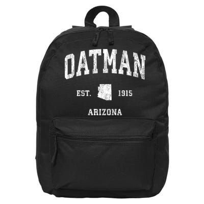 Oatman Arizona Az Vintage Athletic Sports 16 in Basic Backpack