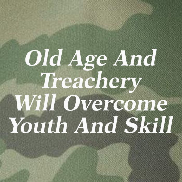 Old Age And Treachery Will Overcome And Skill Apparel Legacy Tie Dye Trucker Hat