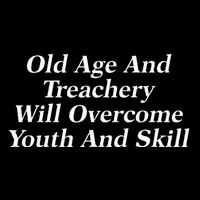 Old Age And Treachery Will Overcome And Skill Apparel Sustainable Bucket Hat
