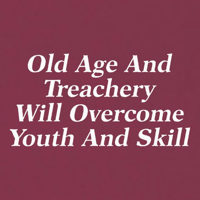 Old Age And Treachery Will Overcome And Skill Apparel 16oz Travel Tumbler