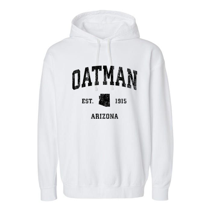 Oatman Arizona Az Vintage Established Athletic Sports Design Garment-Dyed Fleece Hoodie