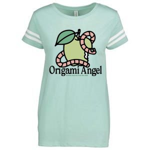 Origami Angel Apple Worm Enza Ladies Jersey Football T-Shirt