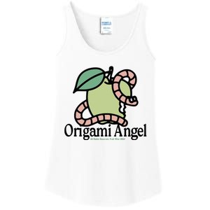 Origami Angel Apple Worm Ladies Essential Tank