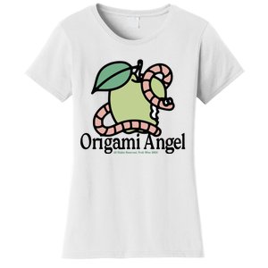 Origami Angel Apple Worm Women's T-Shirt