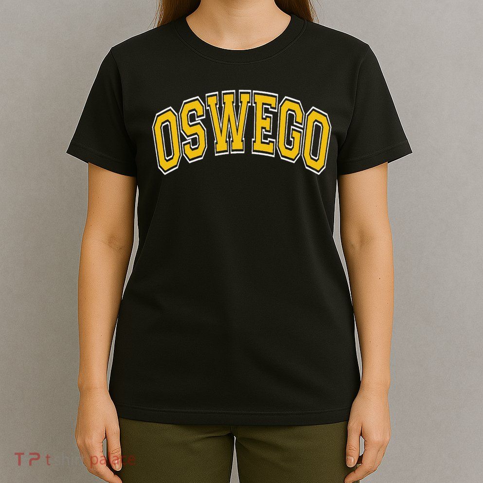 Oswego Arched Amber Text T-Shirt