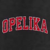 Opelika Alabama Al Vintage Sports Design Red Design Hat