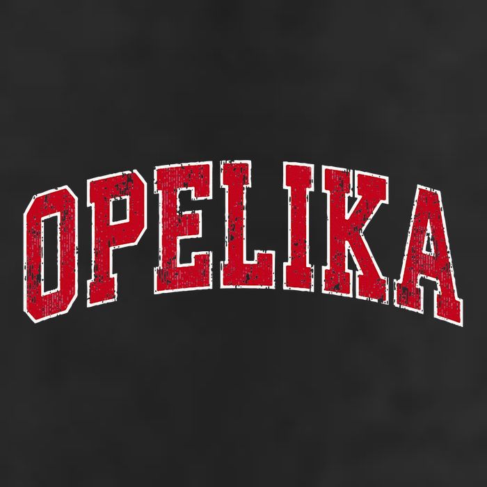 Opelika Alabama Al Vintage Sports Design Red Design Hat