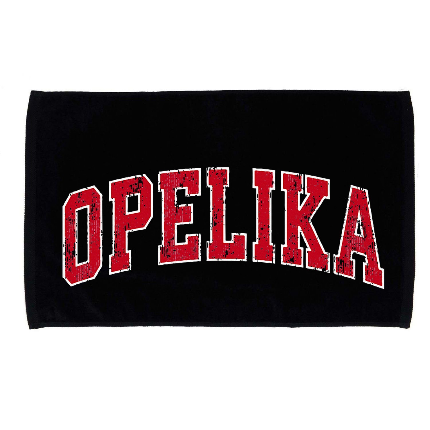 Opelika Alabama Al Vintage Sports Design Red Design Microfiber Hand Towel