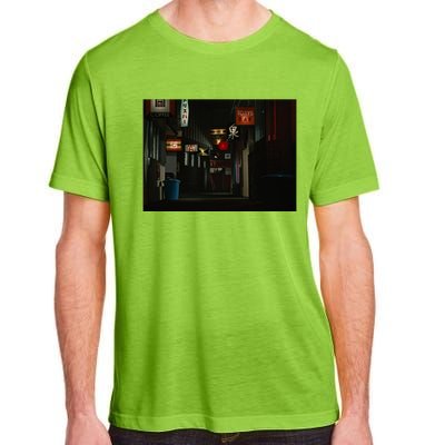 Ozu An Autumn Afternoon Street (Night) Adult ChromaSoft Performance T-Shirt