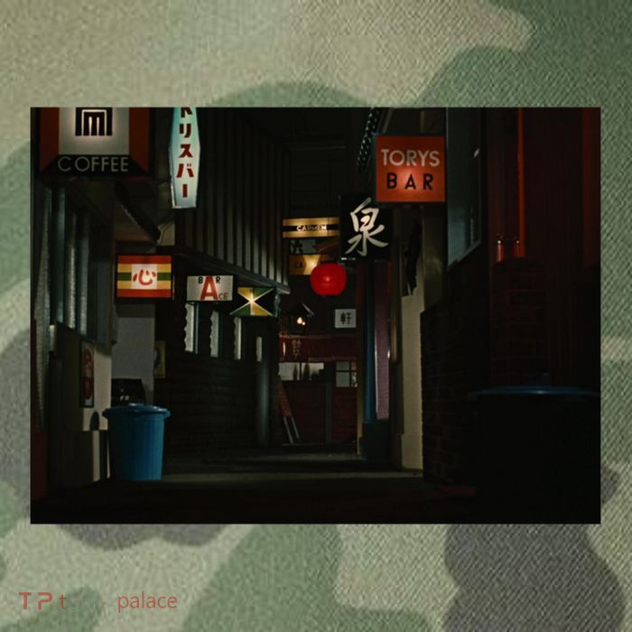 Ozu An Autumn Afternoon Street (Night) Legacy Tie Dye Trucker Hat