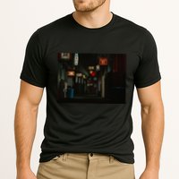 Ozu An Autumn Afternoon Street (Night) Cooling Performance Crew T-Shirt