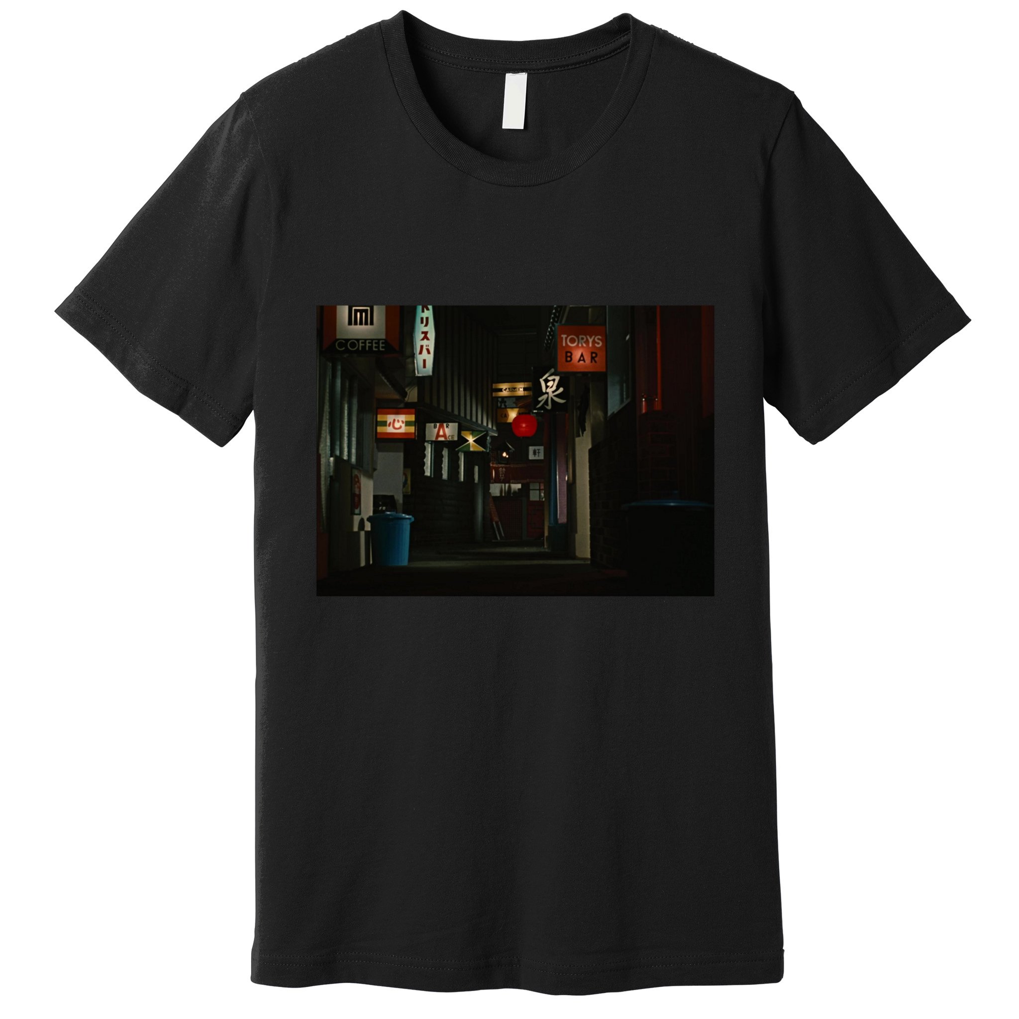 Ozu An Autumn Afternoon Street (Night) Premium T-Shirt