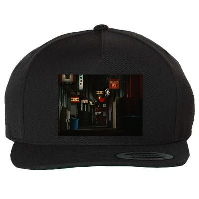 Ozu An Autumn Afternoon Street (Night) Wool Snapback Cap