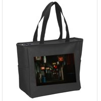 Ozu An Autumn Afternoon Street (Night) Zip Tote Bag
