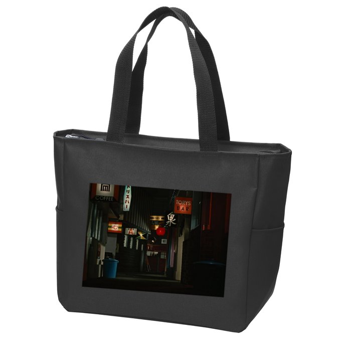 Ozu An Autumn Afternoon Street (Night) Zip Tote Bag