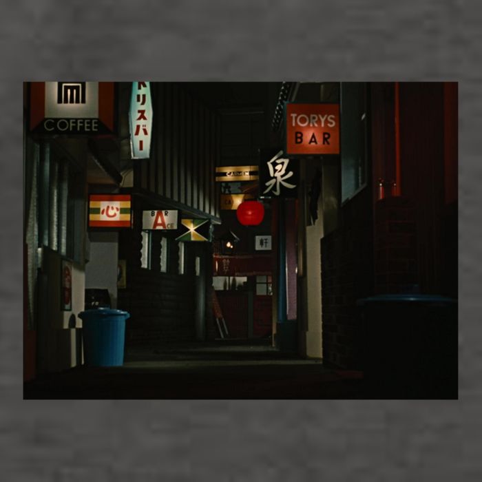 Ozu An Autumn Afternoon Street (Night) Vector Backpack