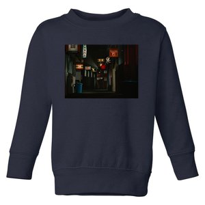 Ozu An Autumn Afternoon Street (Night) Toddler Sweatshirt