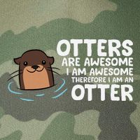 Otters Are Awesome IM Awesome Therefore I Am An Otter Legacy Tie Dye Trucker Hat