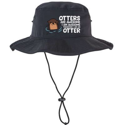 Otters Are Awesome IM Awesome Therefore I Am An Otter Bucket Hat