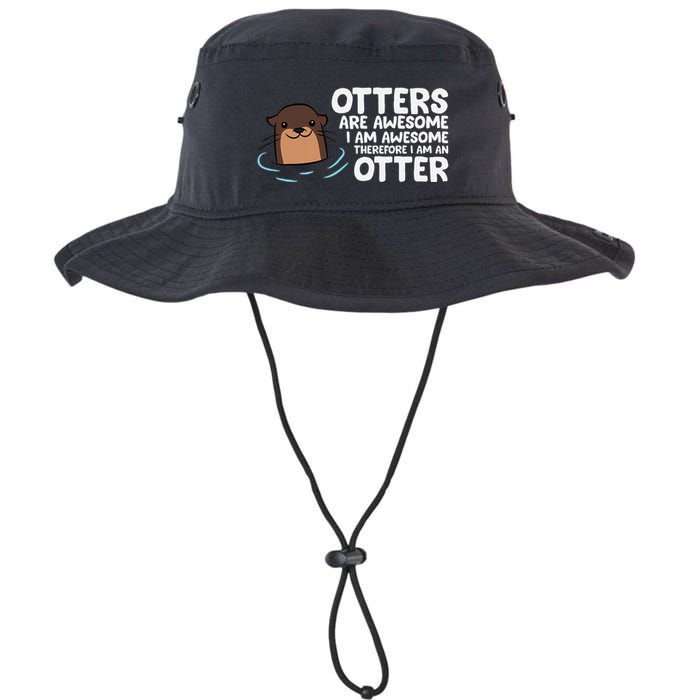 Otters Are Awesome IM Awesome Therefore I Am An Otter Bucket Hat
