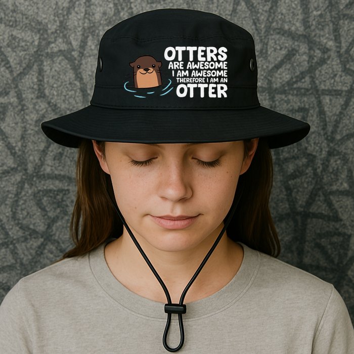 Otters Are Awesome IM Awesome Therefore I Am An Otter Bucket Hat