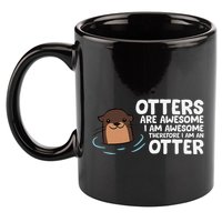 Otters Are Awesome IM Awesome Therefore I Am An Otter 11oz C Handle Ceramic Mug