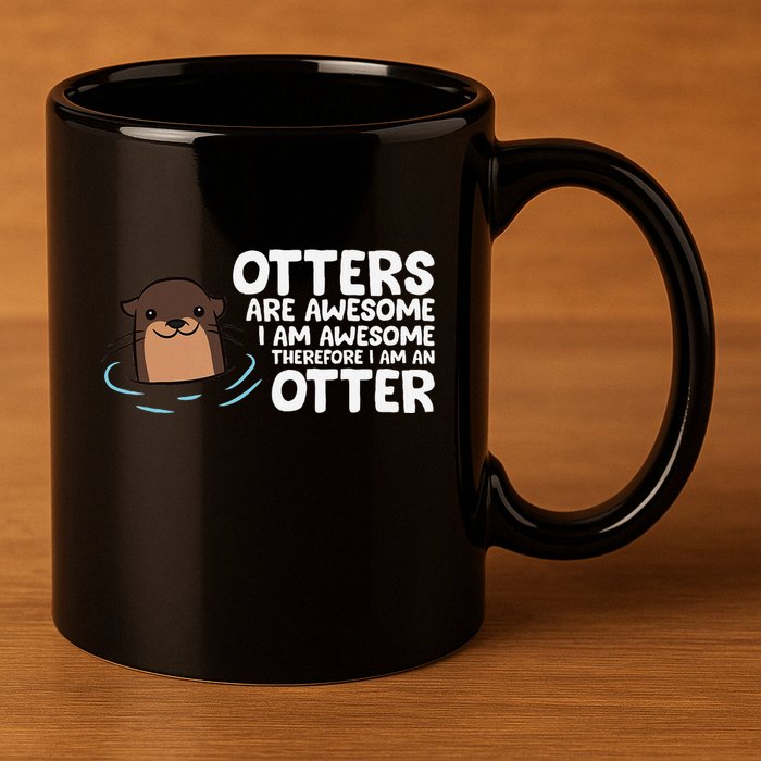 Otters Are Awesome IM Awesome Therefore I Am An Otter 11oz C Handle Ceramic Mug