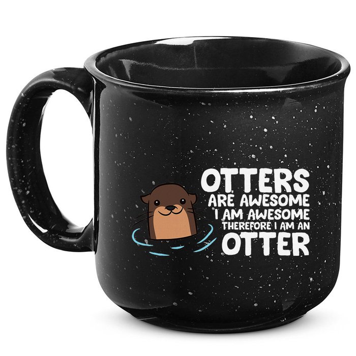 Otters Are Awesome IM Awesome Therefore I Am An Otter 15oz Campfire Ceramic Mug