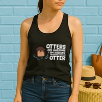 Otters Are Awesome IM Awesome Therefore I Am An Otter Womens Tank Top