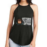 Otters Are Awesome IM Awesome Therefore I Am An Otter Women's Perfect Tri Rocker Tank