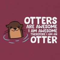 Otters Are Awesome IM Awesome Therefore I Am An Otter 16oz Travel Tumbler