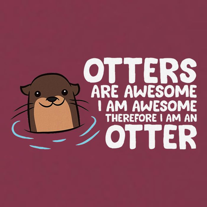 Otters Are Awesome IM Awesome Therefore I Am An Otter 16oz Travel Tumbler