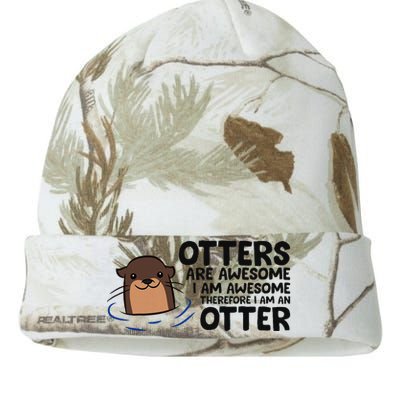 Otters Are Awesome. IM Awesome Therefore IM An Otter Kati Licensed 12" Camo Beanie