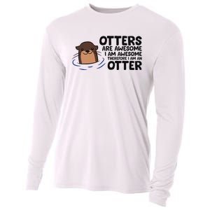 Otters Are Awesome. IM Awesome Therefore IM An Otter Cooling Performance Long Sleeve Crew