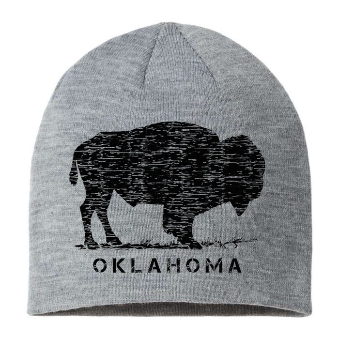 Oklahoma And American Buffalo Bison Sustainable Beanie