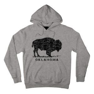 Oklahoma And American Buffalo Bison Tall Hoodie